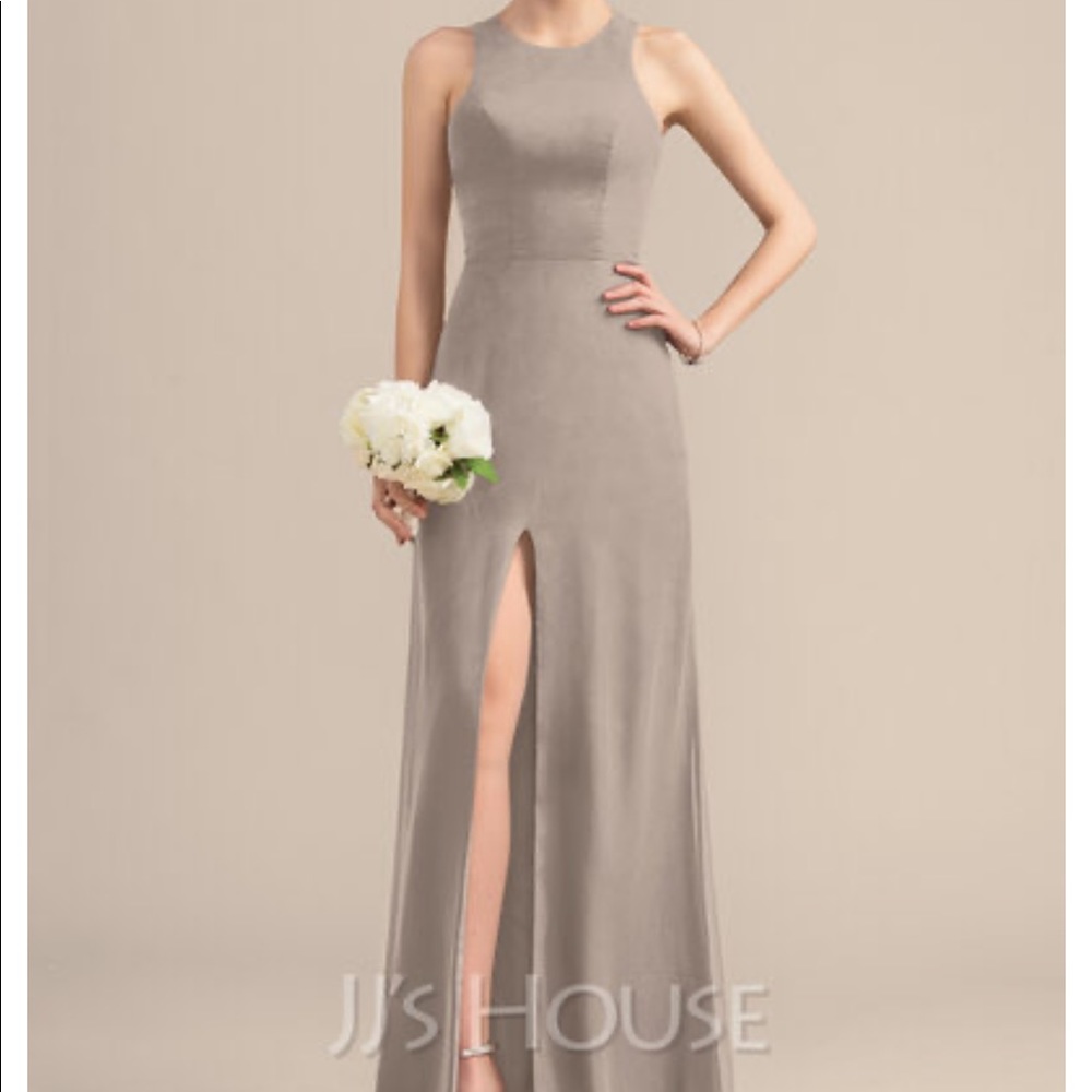 Taupe size 6 bridesmaids dress